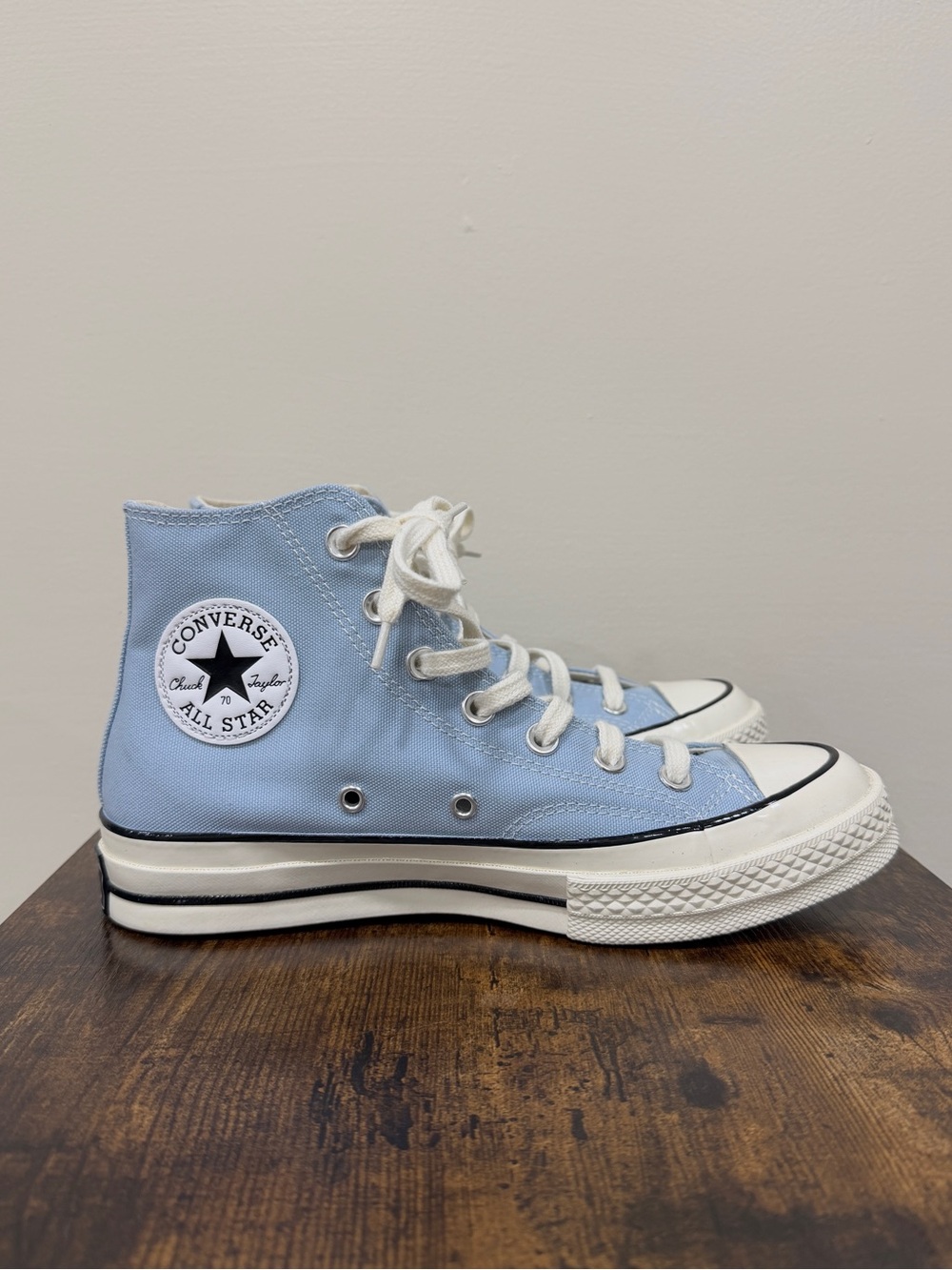 Converse Light Blue & Off White Chuck Taylor All Star High-Top Sneakers